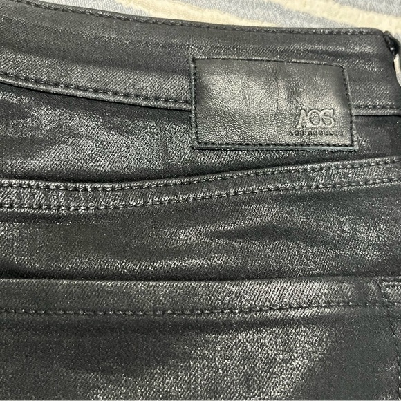 Aos LOS ANGELES, SHARON, STRAIGHT, SKINNY, SHINY, BLACK, SZ 10, JEANS - Picture 8 of 11